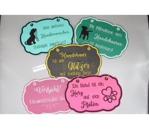 Stickserie - ITH Türschilder Hunde